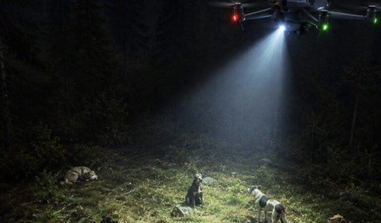 Des drones thermiques déployés la nuit pour repérer les chiens laissés dehors dans le froid, une initiative saluée par les associations de protection animale