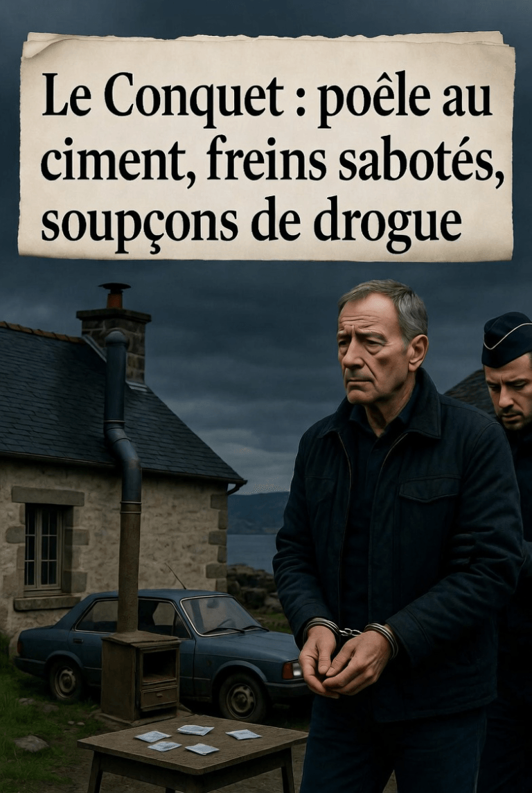 Le Conquet dans le Finistère : poêle obstrué au ciment, freins sabotés et soupçons de drogue, le sexagénaire reste en détention